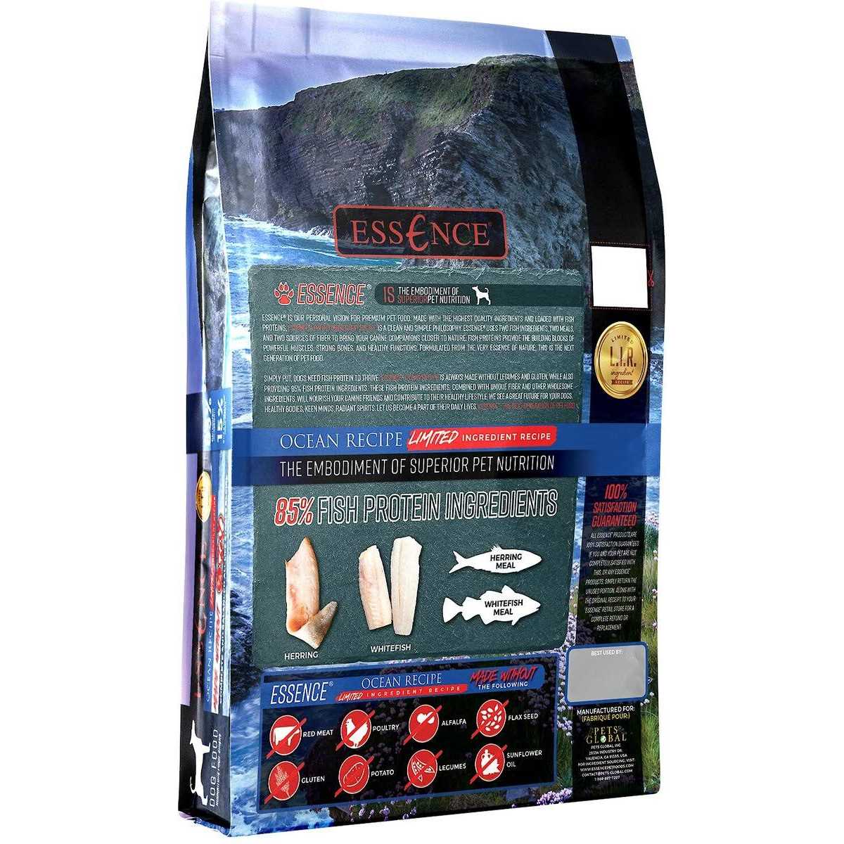 Essence Limited Ingredient Ocean Recipe Dog Dry Food - Healthber