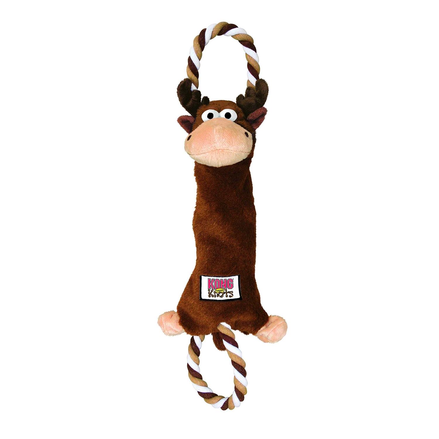 KONG Tugger Knots Moose Dog Toy - Healthber