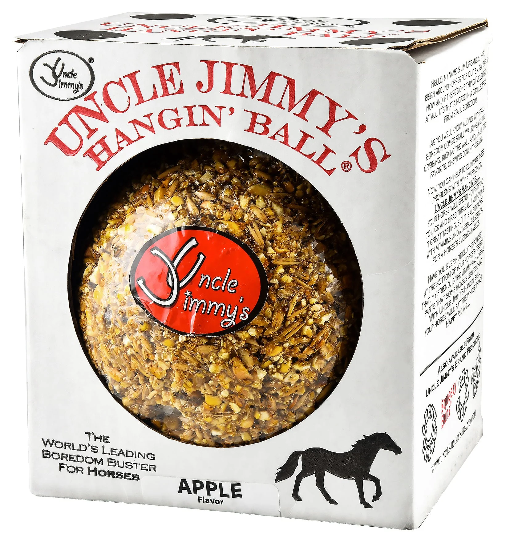 Uncle Jimmy's Hangin Balls Horse Treat, 3.5 lb - Healthber