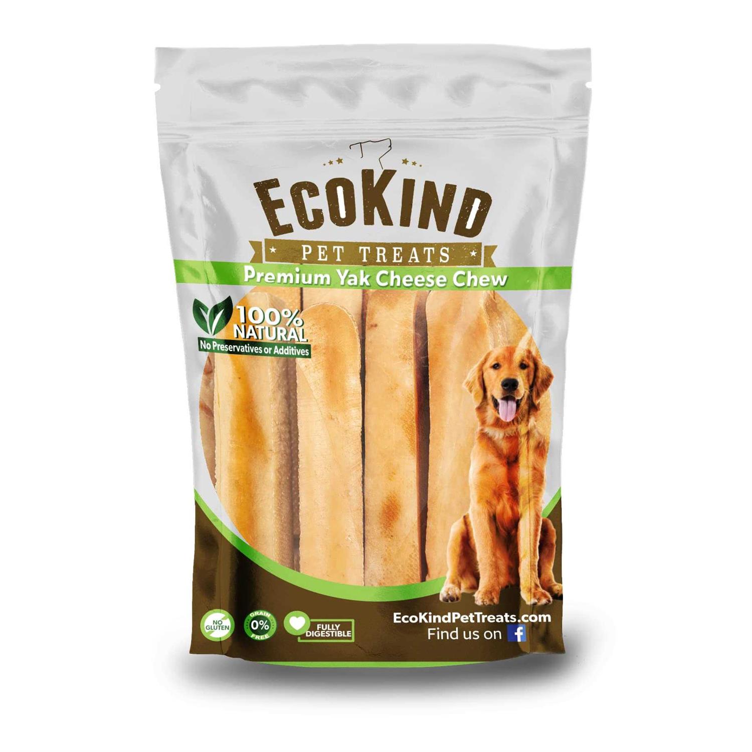 EcoKind Yak Cheese Dog Chews Healthy Dog Treats - Healthber