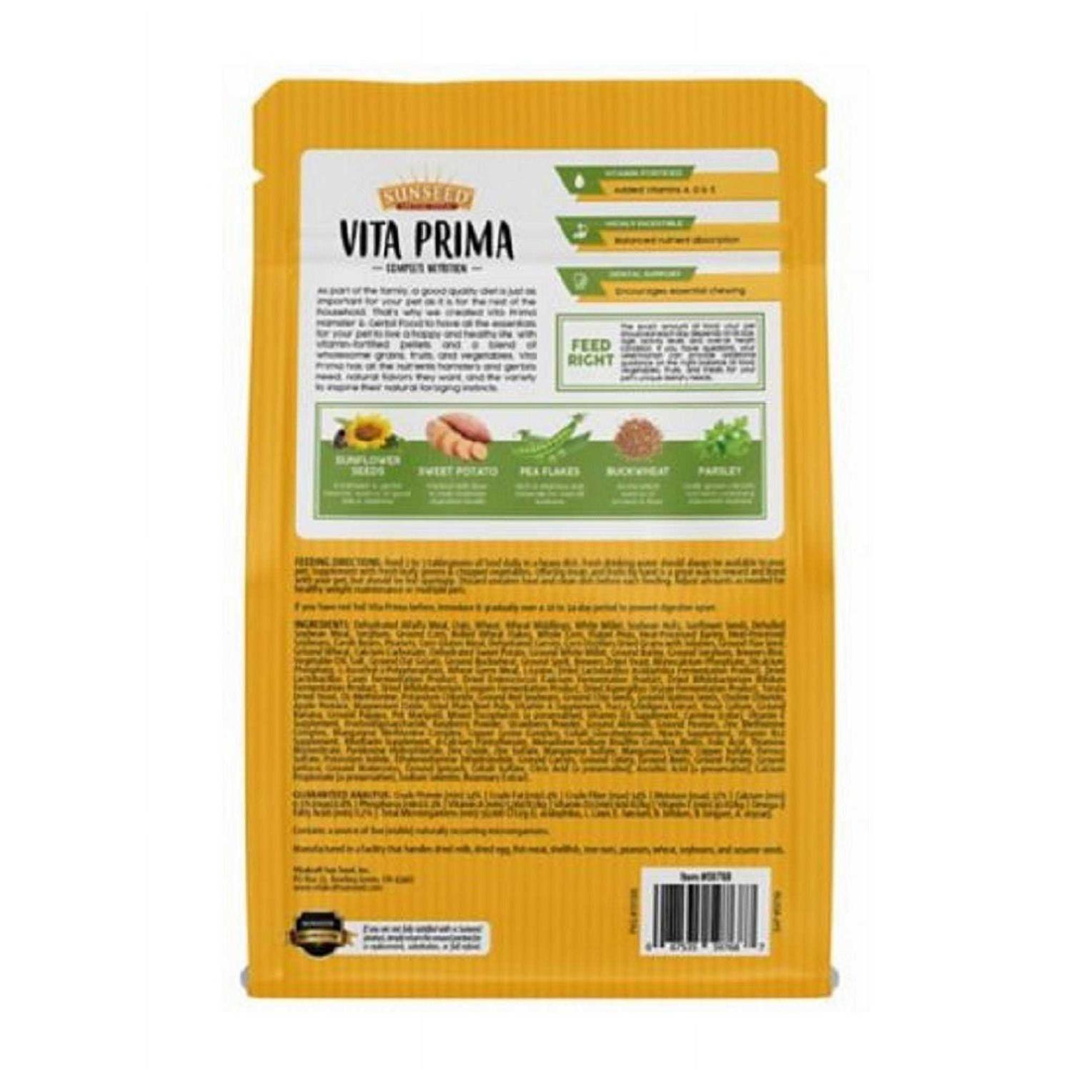 Sunseed Vita Prima Gerbil & Hamster Food - Healthber