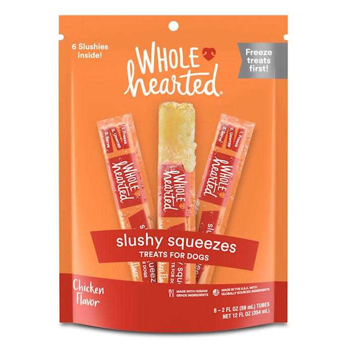 WholeHearted Chicken Slushy Squeezes Treats for Dogs - Healthber