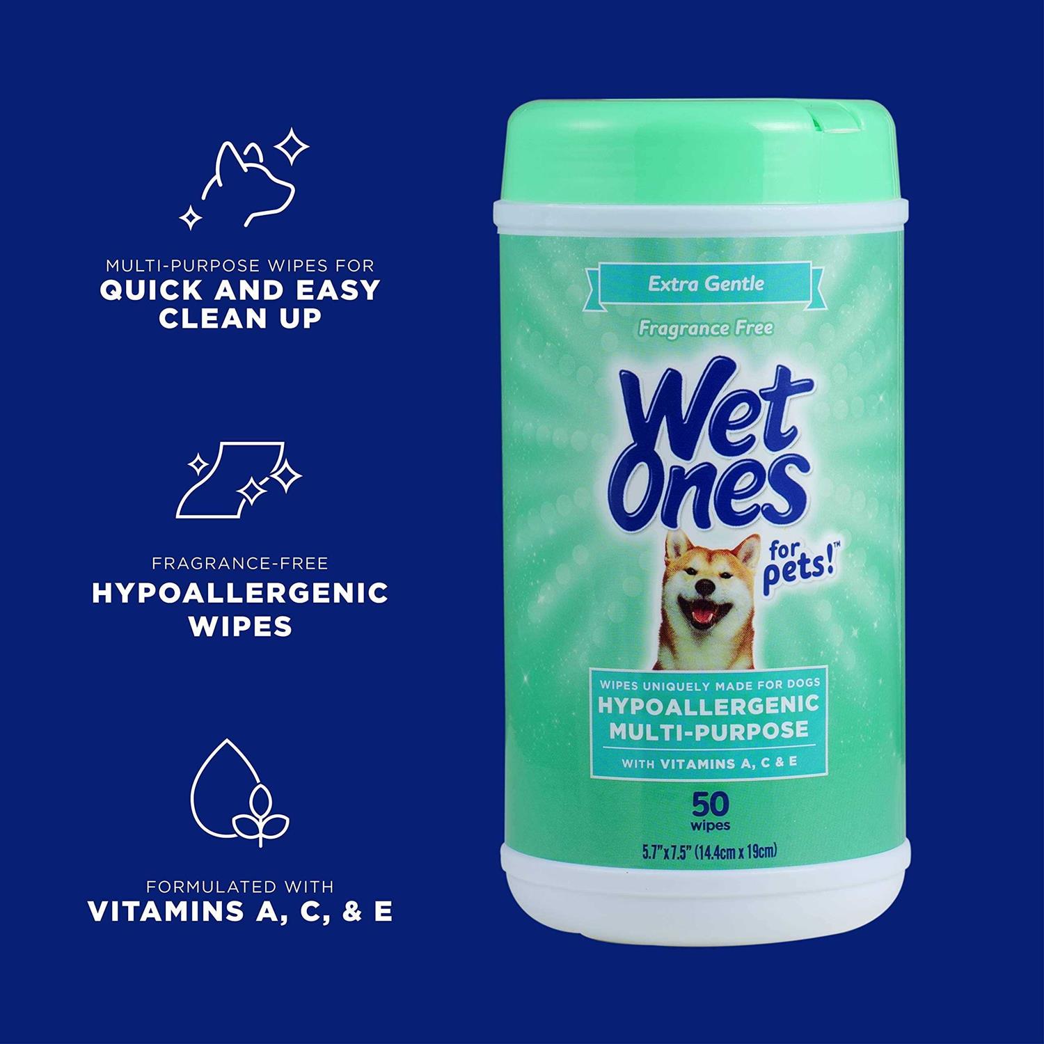 Wet Ones for Pets Hypoallergenic Multi-Purpose Dog Wipes - Healthber