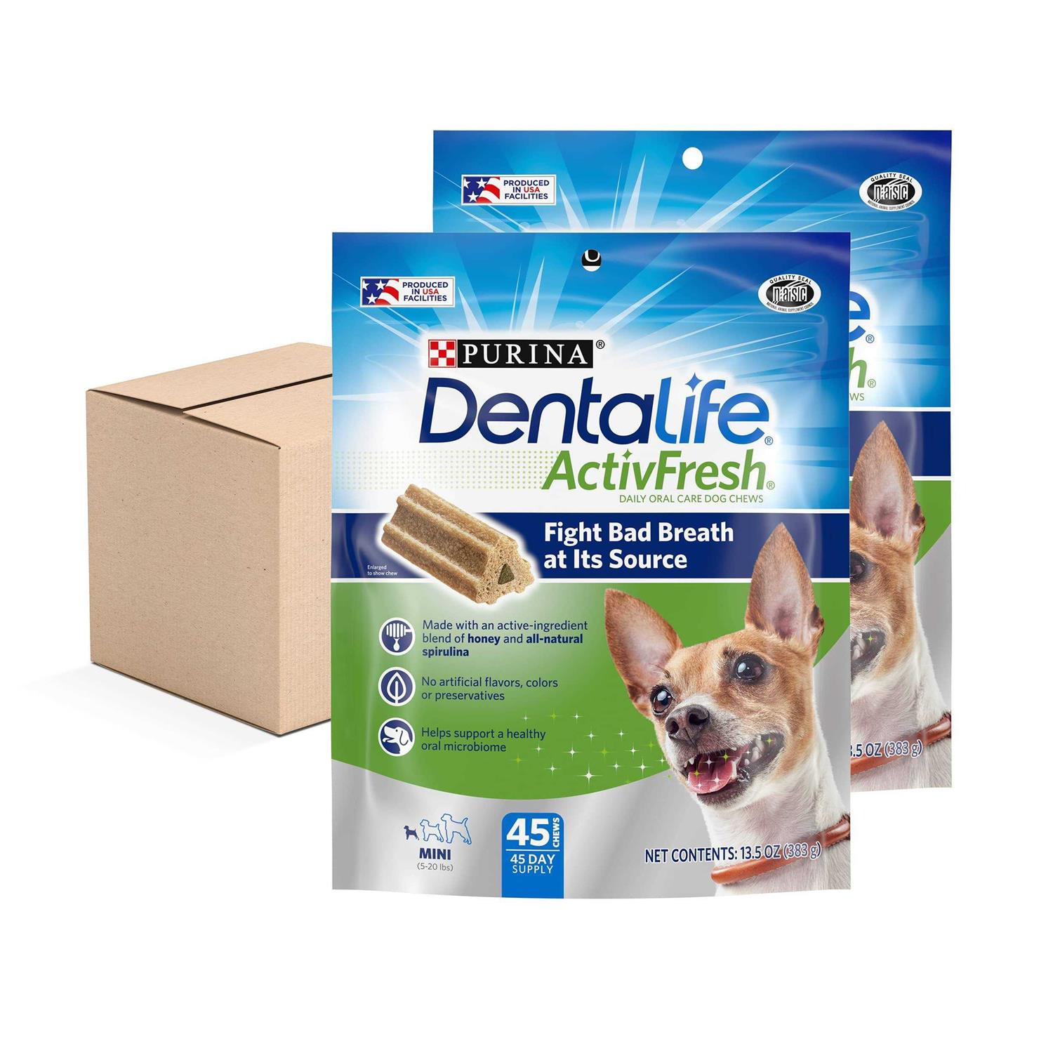 DentaLife Purina ActivFresh Daily Oral Care Mini Dog Chews - Healthber