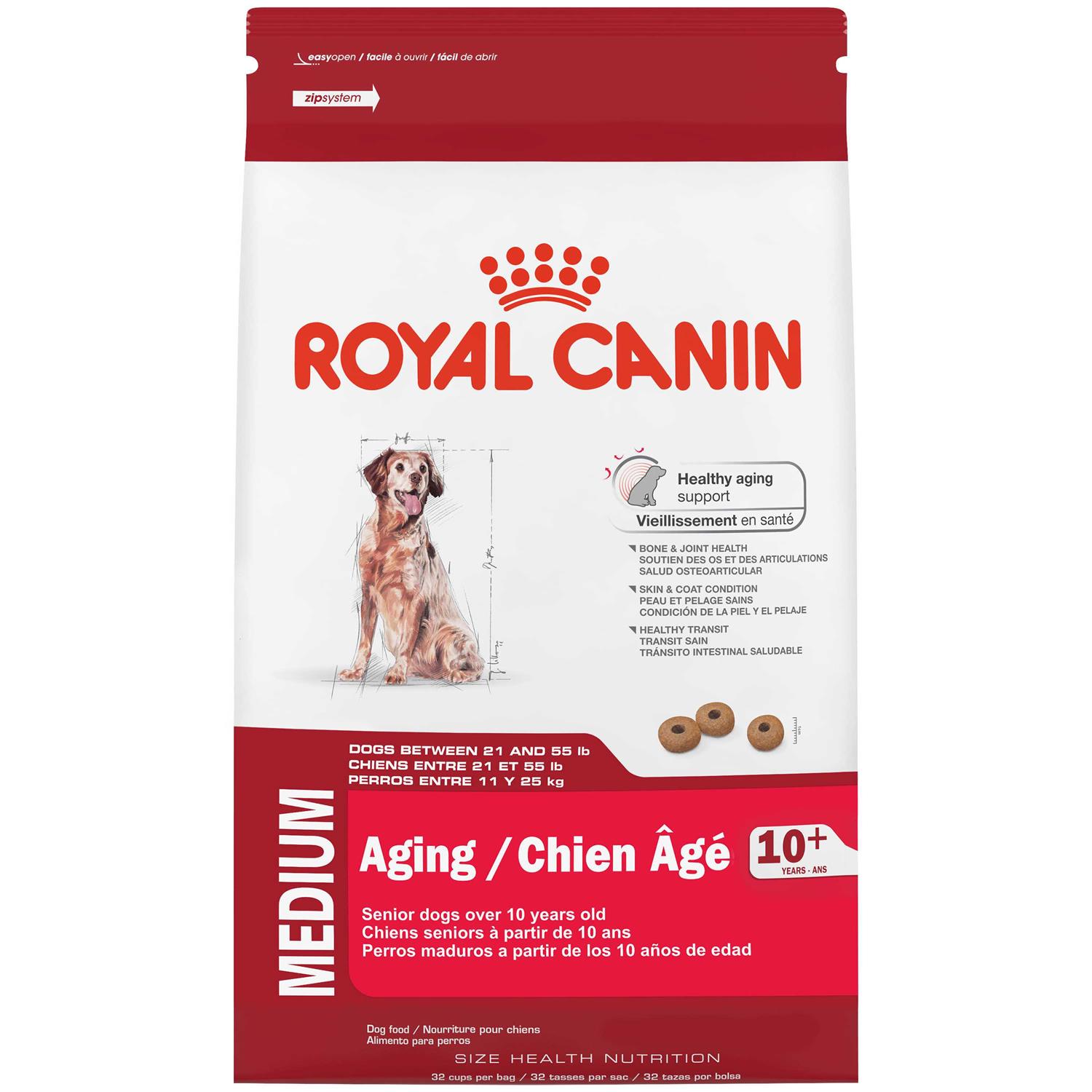 Royal Canin Size Health Nutrition Medium Aging 10+ Dry Dog Food - Healthber