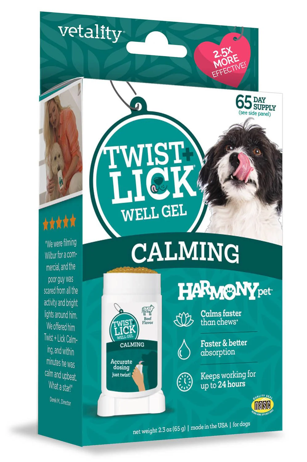 Twist & Lick Calming Supplement for Dogs - Healthber