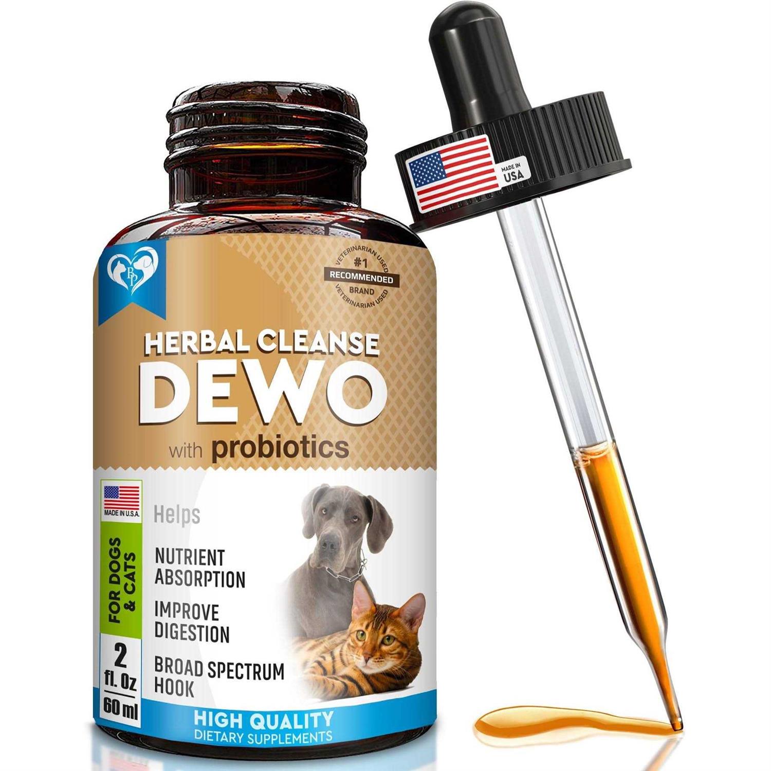 Beloved Pets Herbal Dewormer with Probiotic & Worm Treatment for Hookworms - Healthber