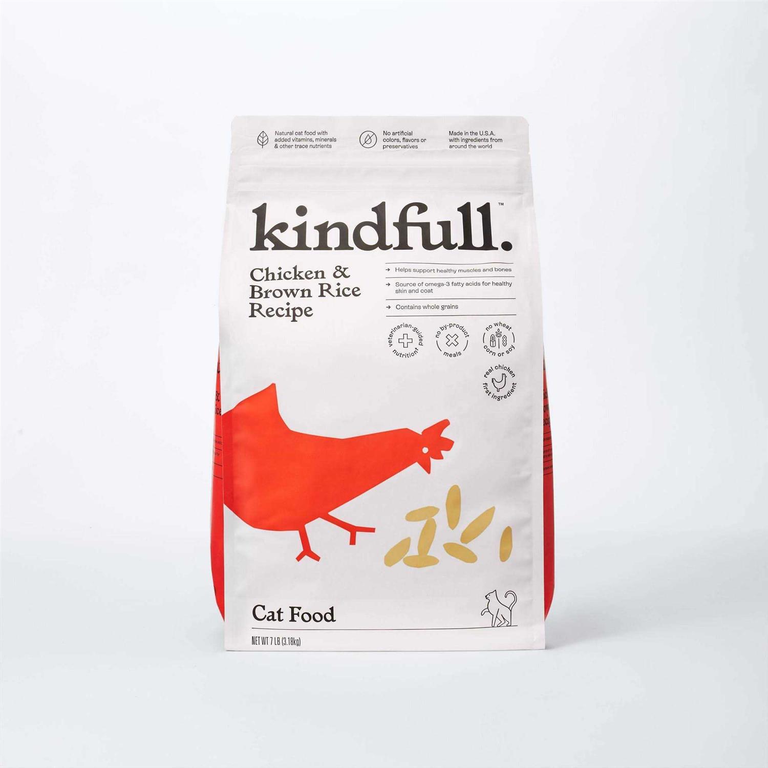 Kindfull Chicken and Brown Rice Dry Cat Food - Healthber