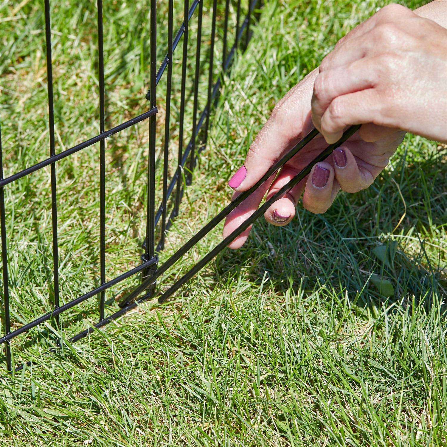 Midwest Black Exercise Pen with Door - Healthber