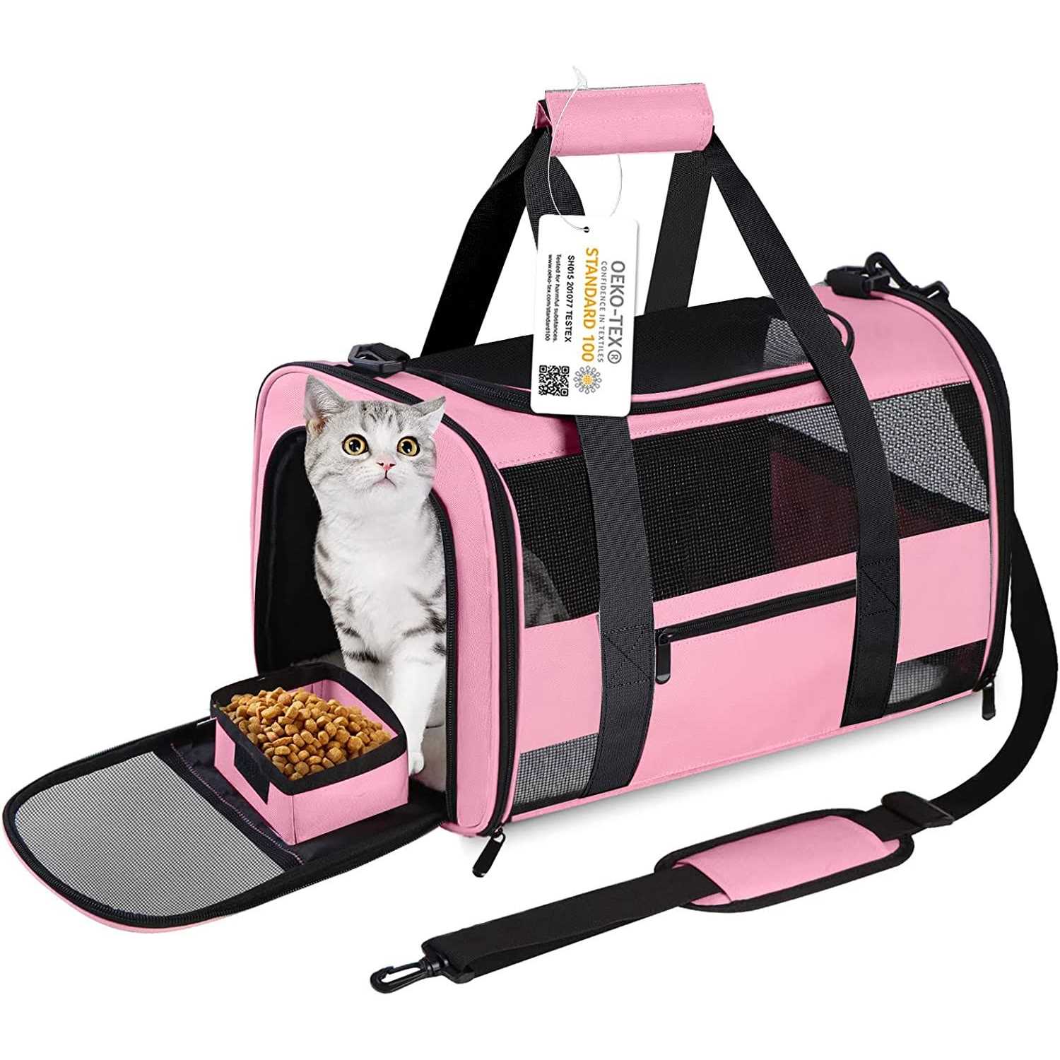 CUSSIOU Cat Carrier Dog Carrier Pet Carrier Airline Approved for Small Dogs Medium Cats Puppies Under 15 Lbs - Healthber