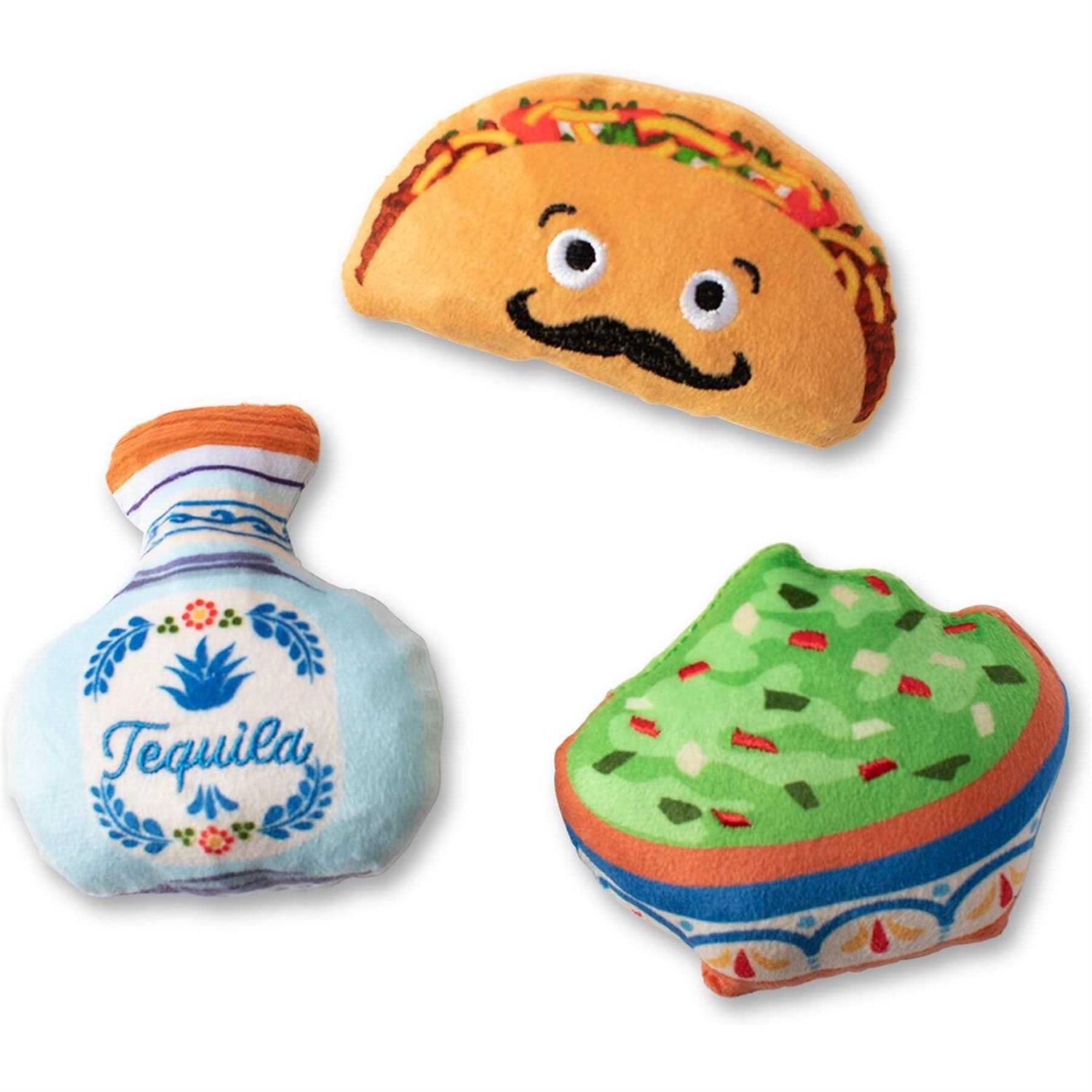 Petshop by Fringe Studio Taco Tuesday Dog Toy Set - Healthber