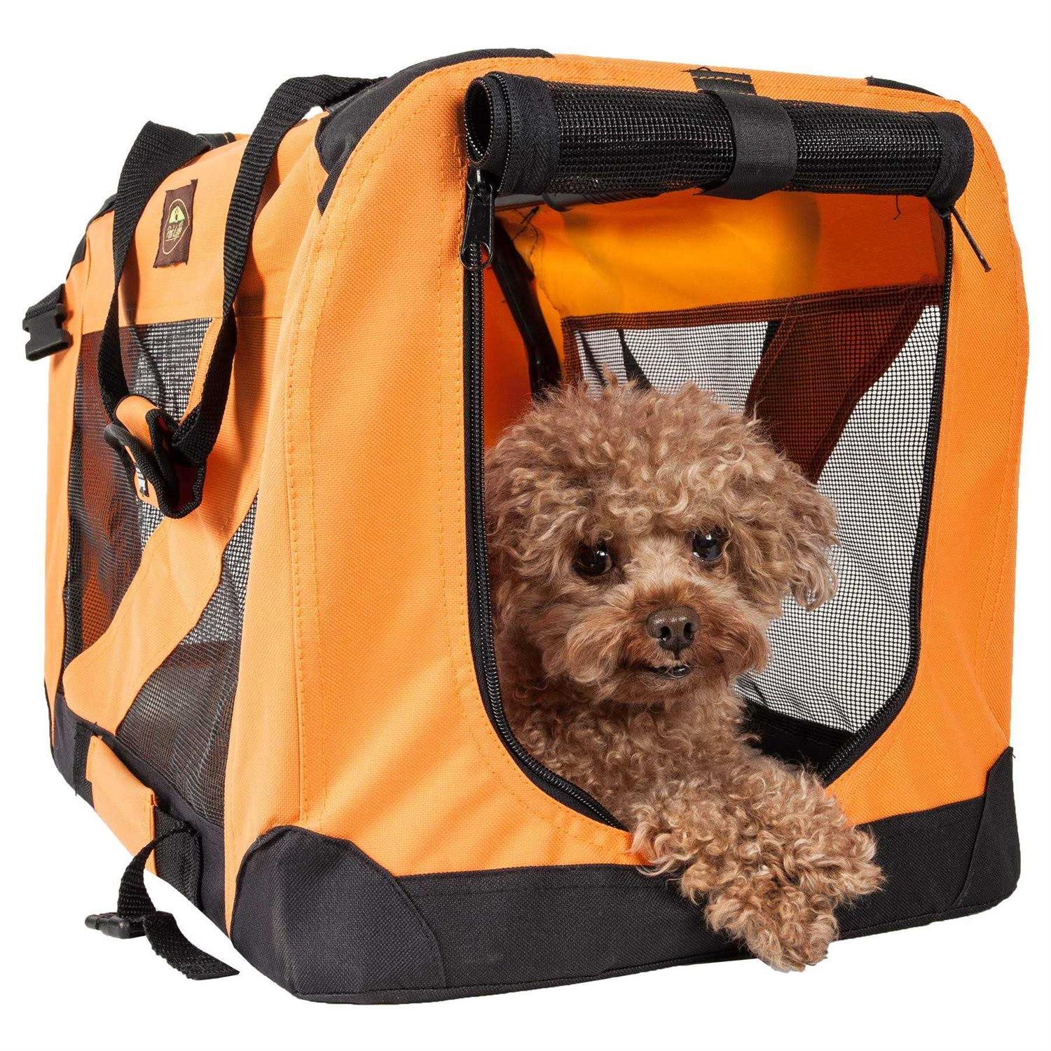 Pet Life Folding Deluxe 360 Vista View Pet Crate - Healthber