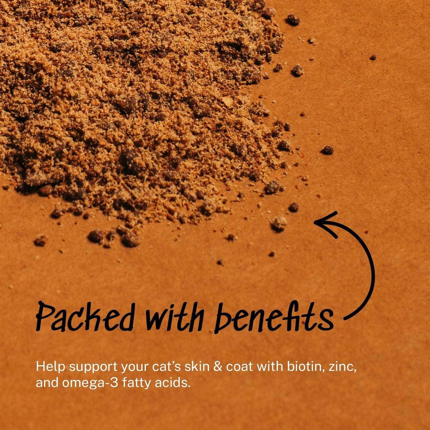 Yummers Skin & Coat Functional Mix-Ins Beef Cat Food Topper - Healthber