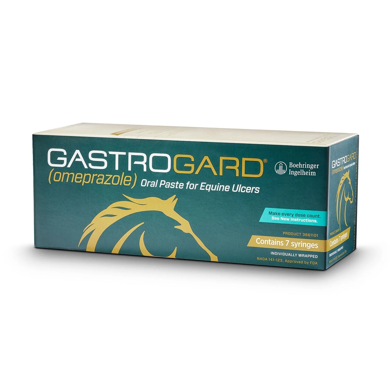 Rx Gastrogard (omeprazole) Oral Paste for Horses, 7 ct - Healthber