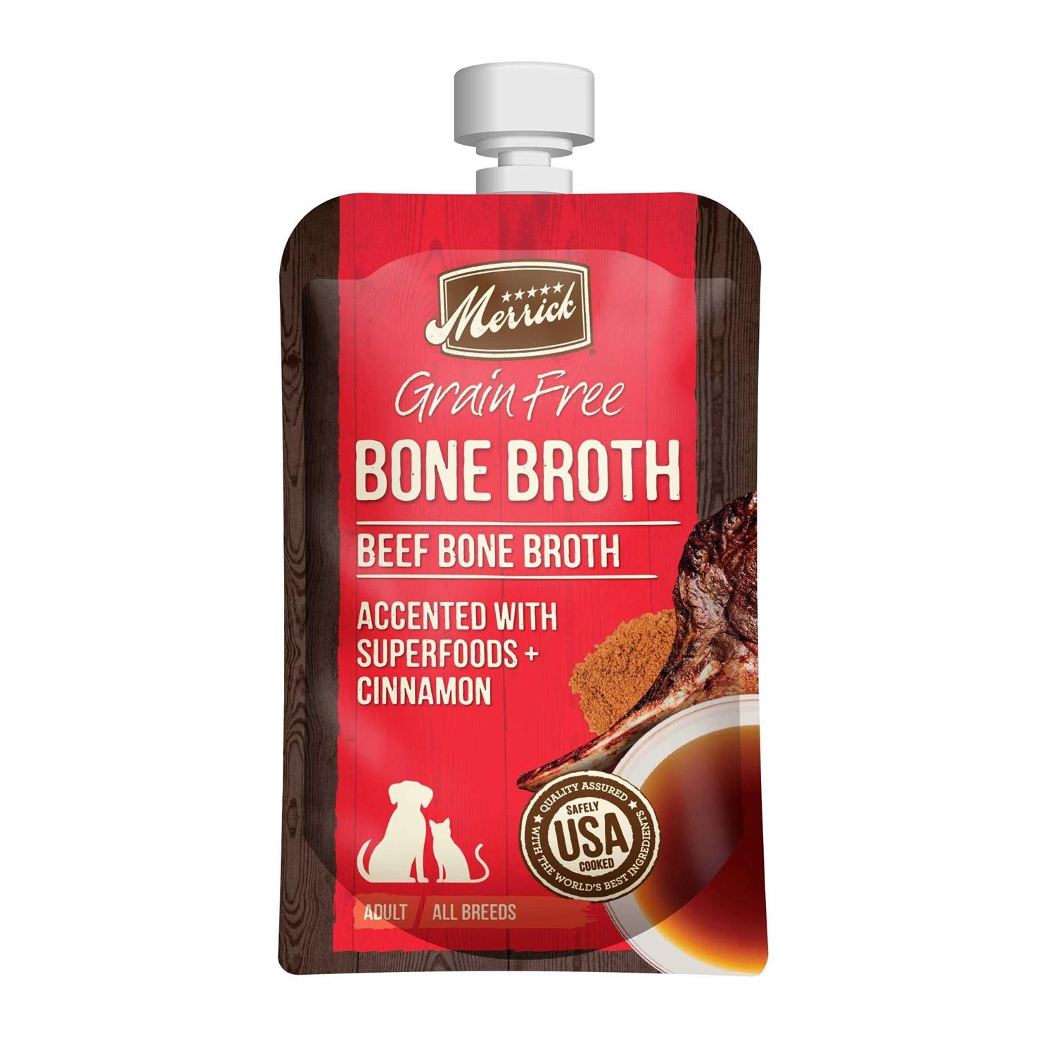 Merrick Grain Free Beef Bone Broth - Healthber