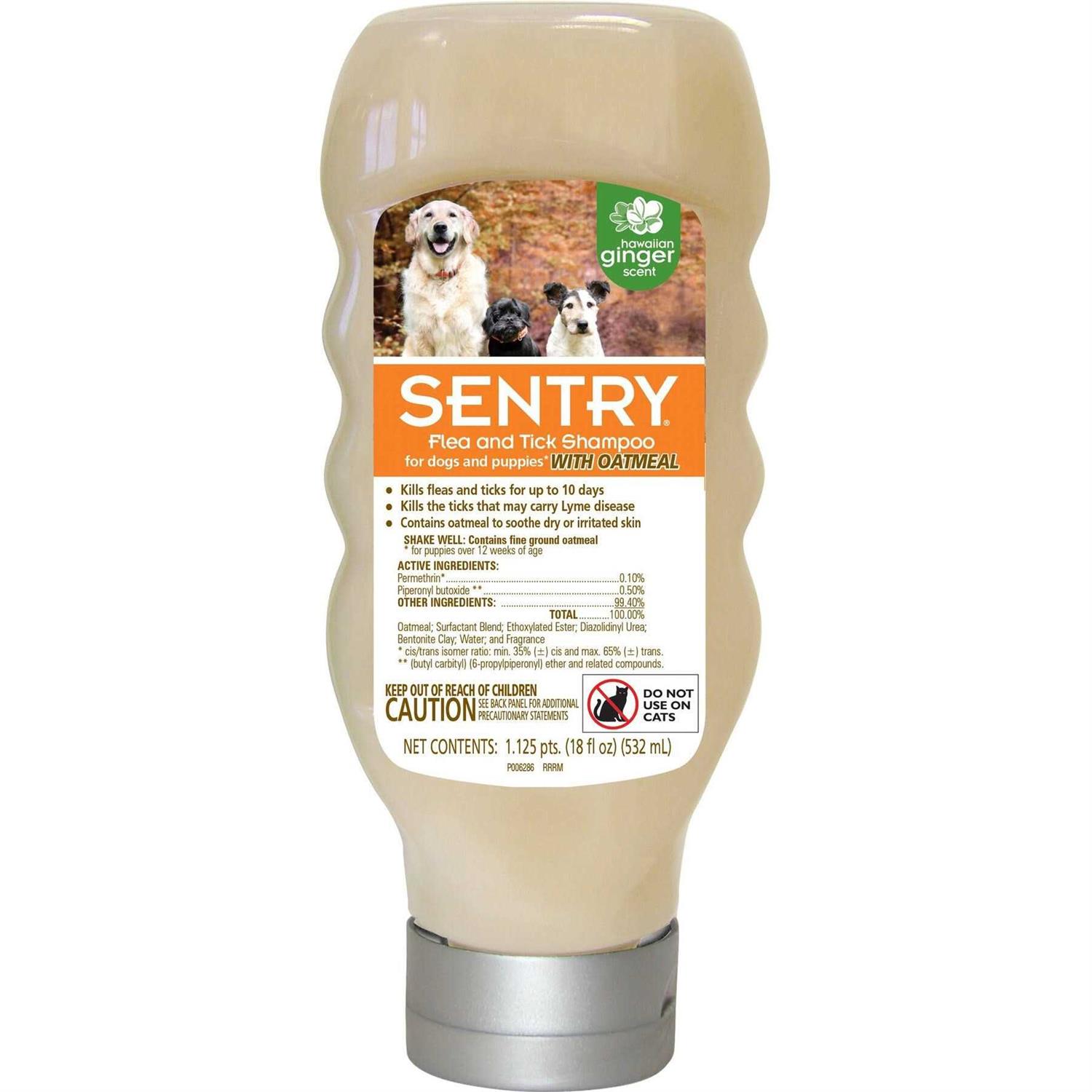 Sentry Oatmeal Flea & Tick Dog Shampoo - Healthber