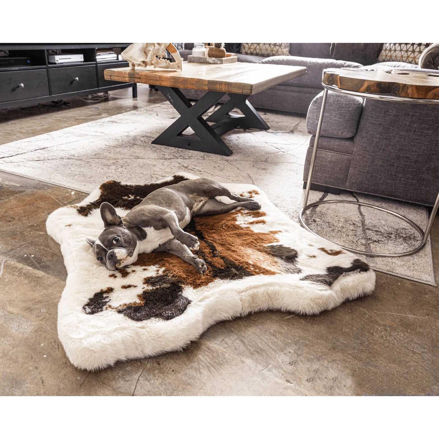 Paw PupRug Animal Print Memory Foam Dog Bed - Healthber