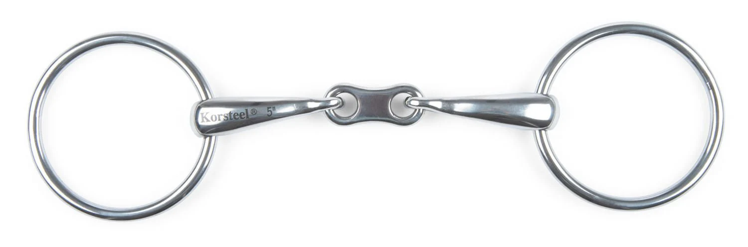 JP Korsteel French Link Loose Ring Snaffle Bit - Healthber