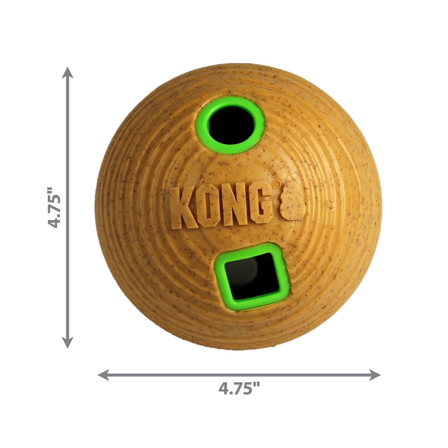 KONG Bamboo Feeder Ball Dog Toy - Healthber