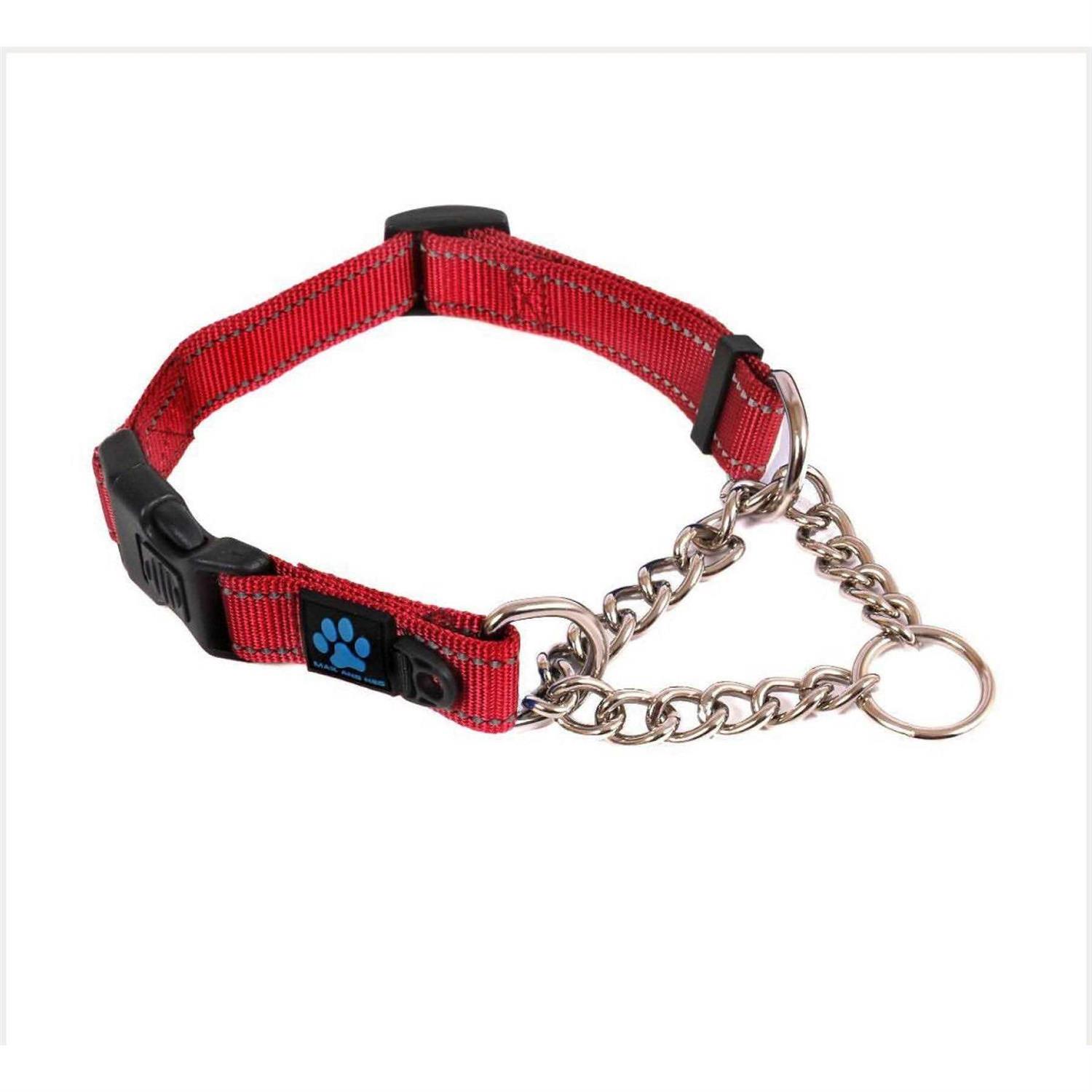 Max and Neo Stainless Steel Chain Martingale Collar We Donate a Collar to a Dog Rescue for Every Collar Sold - Healthber