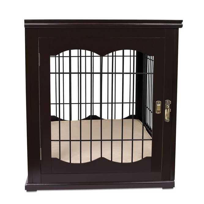 BirdRock Home Decorative Small Dog Kennel with Pet Bed - Healthber