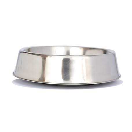 Iconic Pet 2 pack Anti Ant Stainless Steel Non Skid Pet Bowl for Dog or Cat - Healthber