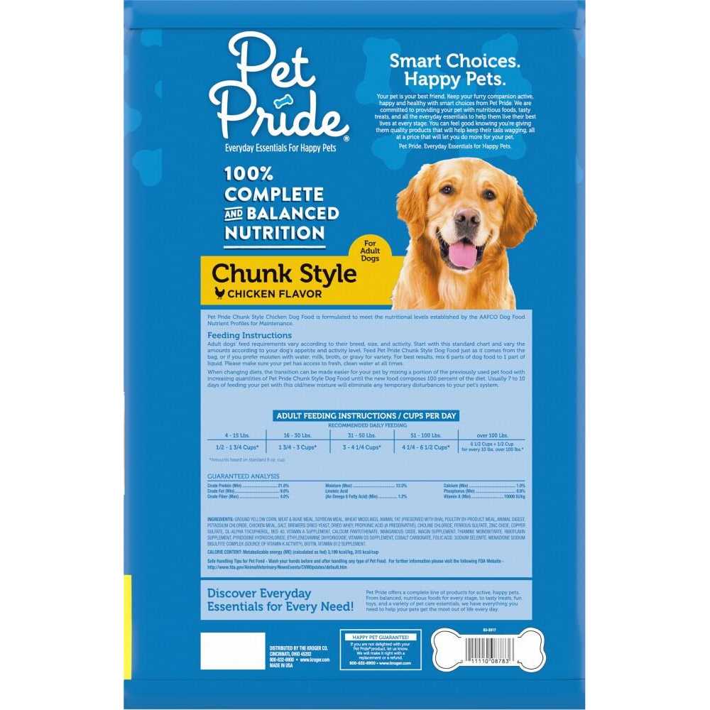 Pet Pride Chunk Style Dry Dog Food - Healthber
