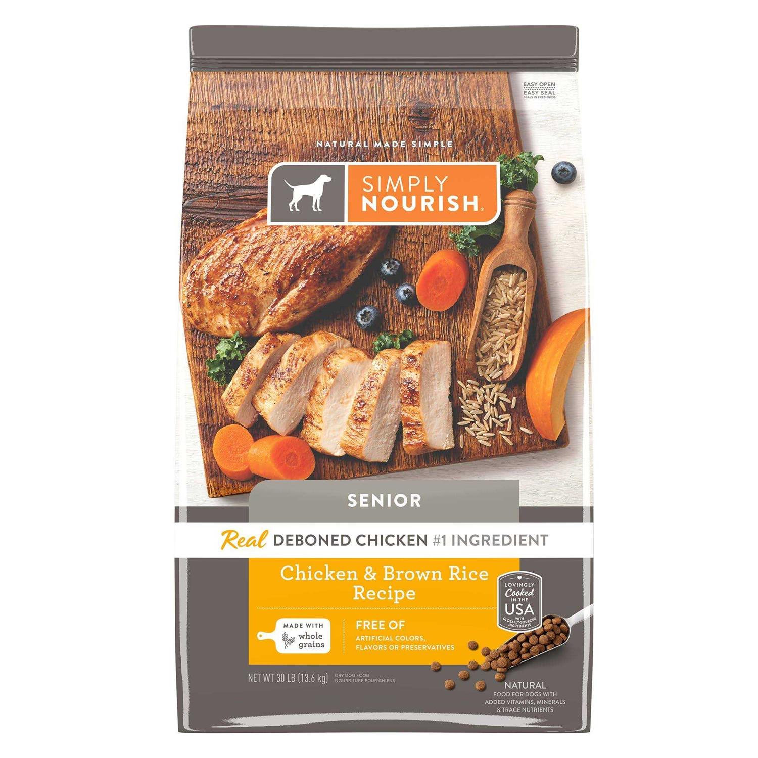 Simply Nourish Original Senior Dry Dog Food - Healthber