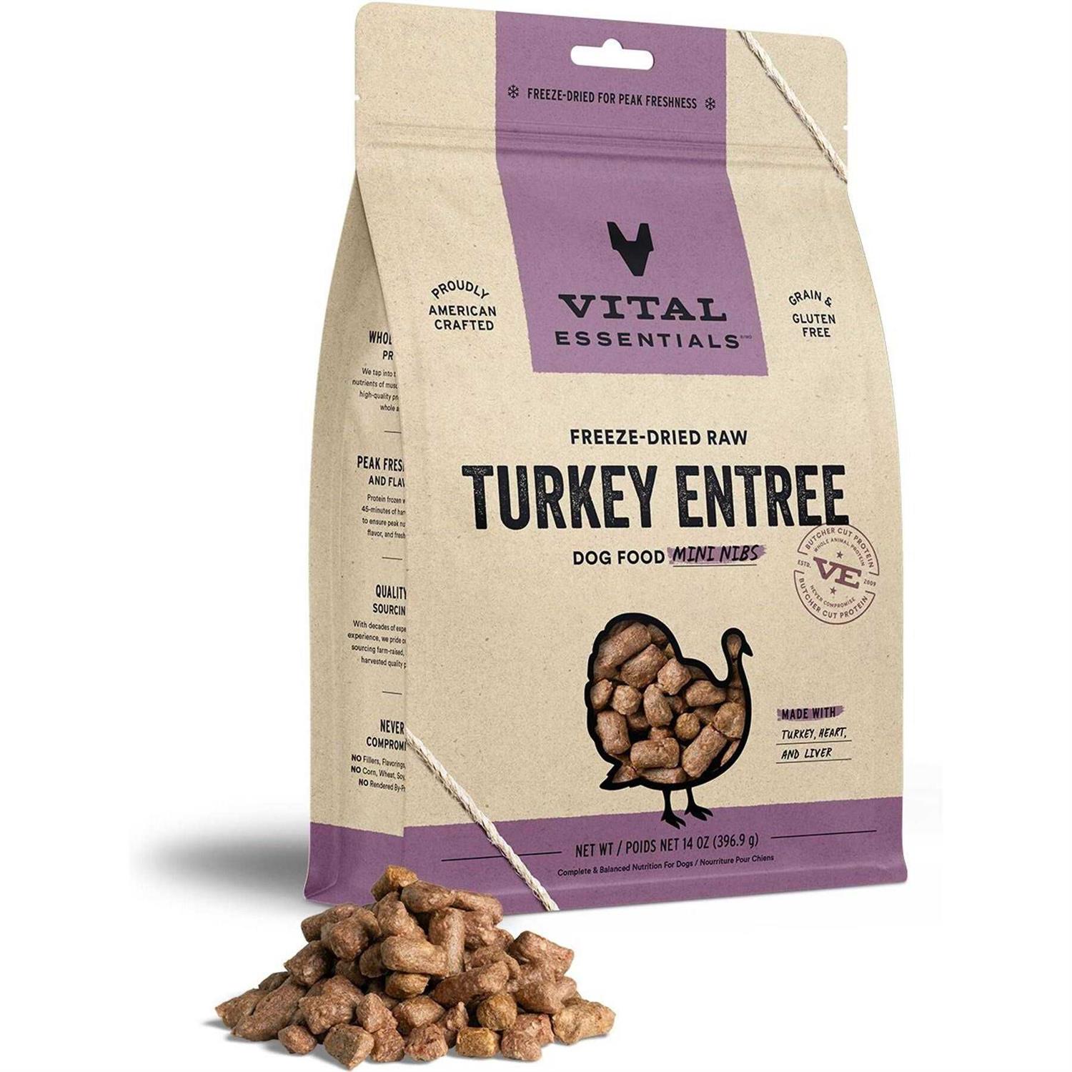 Vital Essentials Freeze-Dried Mini Nibs Dog Food - Healthber