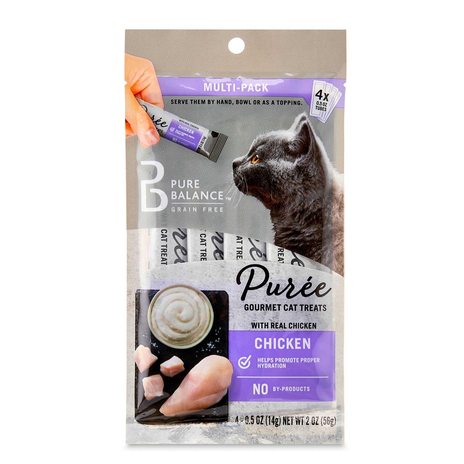 Pure Balance Puree Gourmet Cat Treats with Real Chicken - Healthber