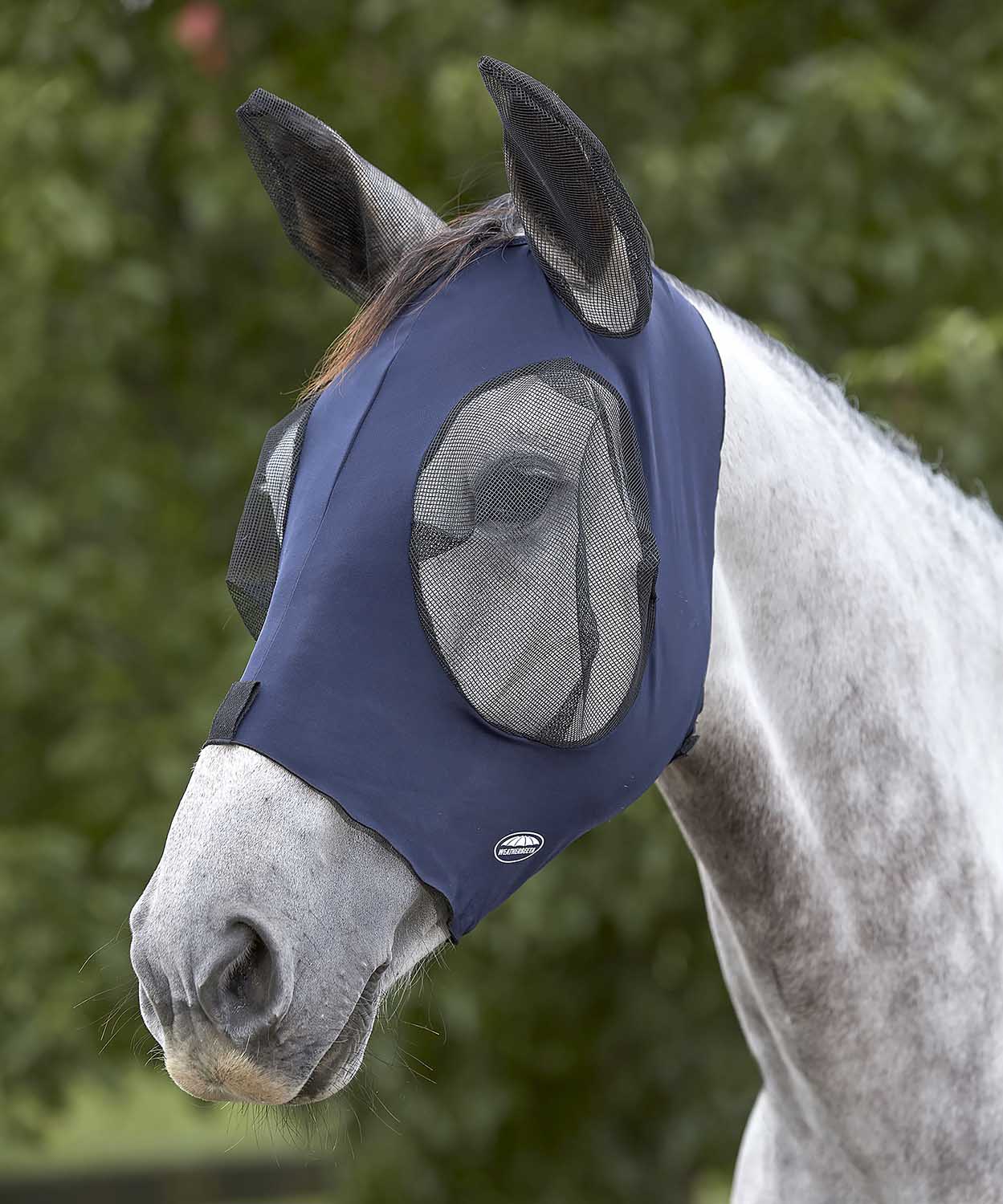 WeatherBeeta Mule Deluxe Stretch Bug Eye Saver Fly Mask with Ears - Healthber