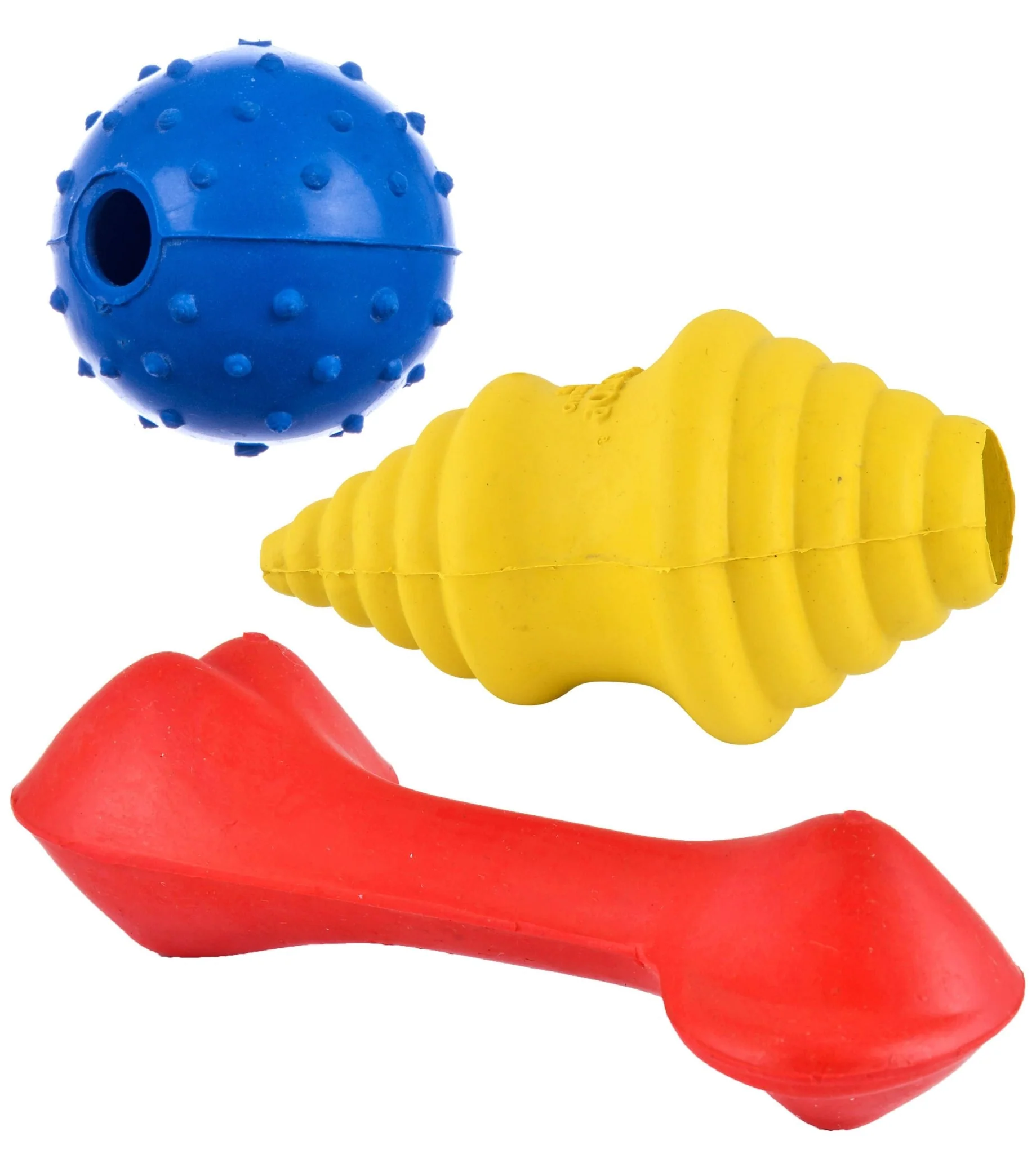 Small Dog Rubber Toy Kit, 3 pk - Healthber
