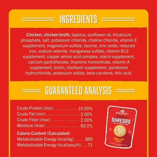 Stella & Chewy’s Dog Shredrs Chicken - Healthber