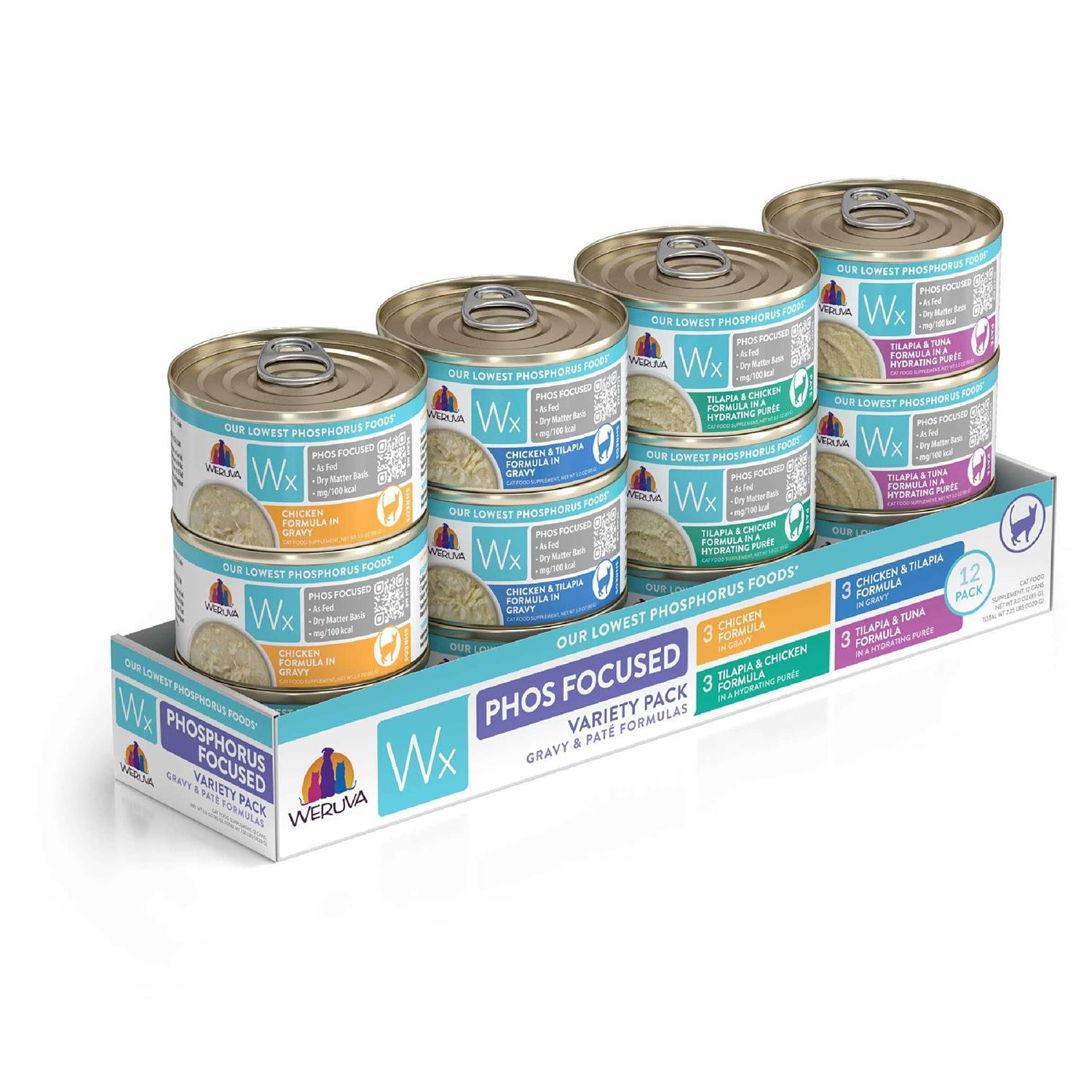Weruva Wx Phos Focused Pate Formulas Variety Pack - Healthber