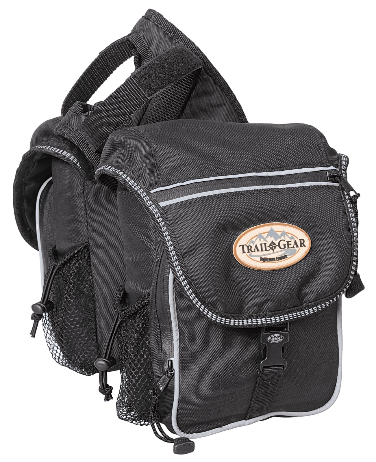 Weaver Leather Trail Gear Pommel Saddle Bag, 600D - Healthber