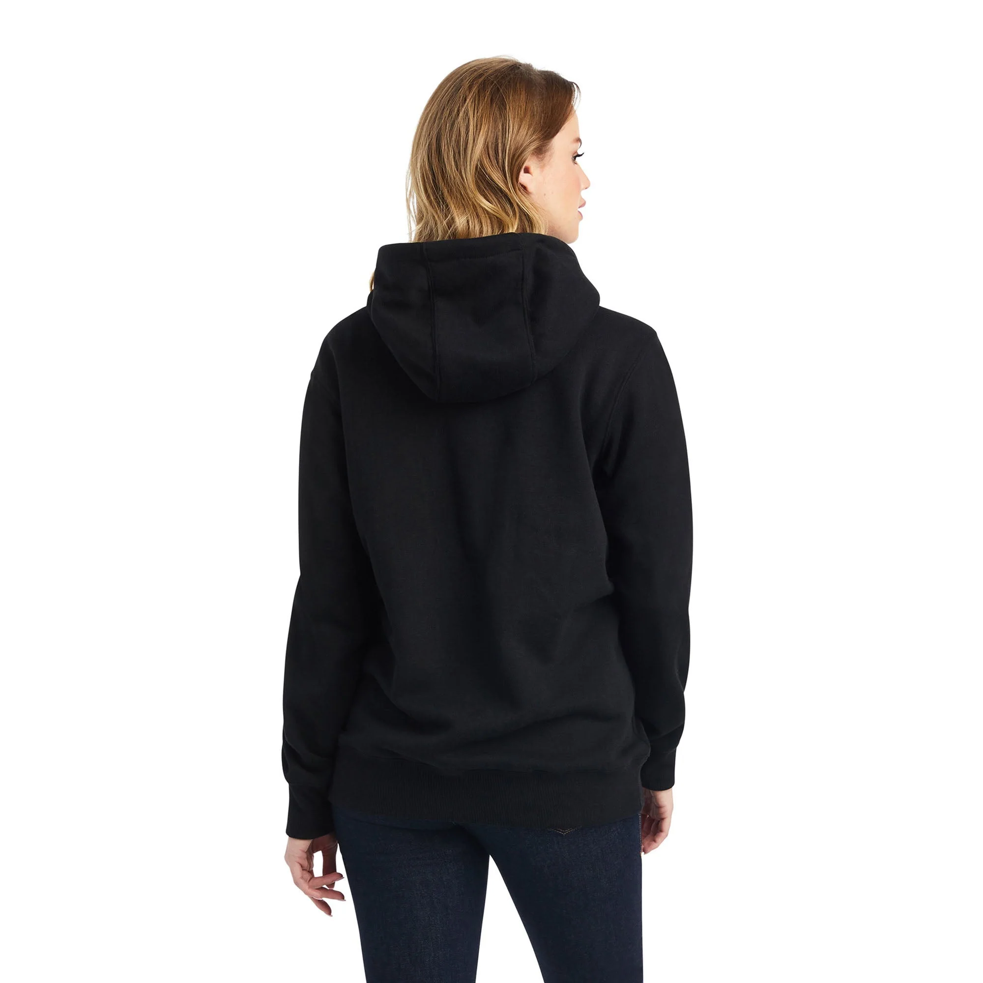 Ariat Women's Real Sequin Logo Hoodie, Black - Healthber