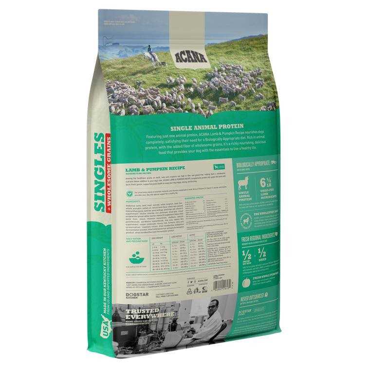 Acana Wholesome Grains Lamb & Pumpkin Dry Dog Food - Healthber