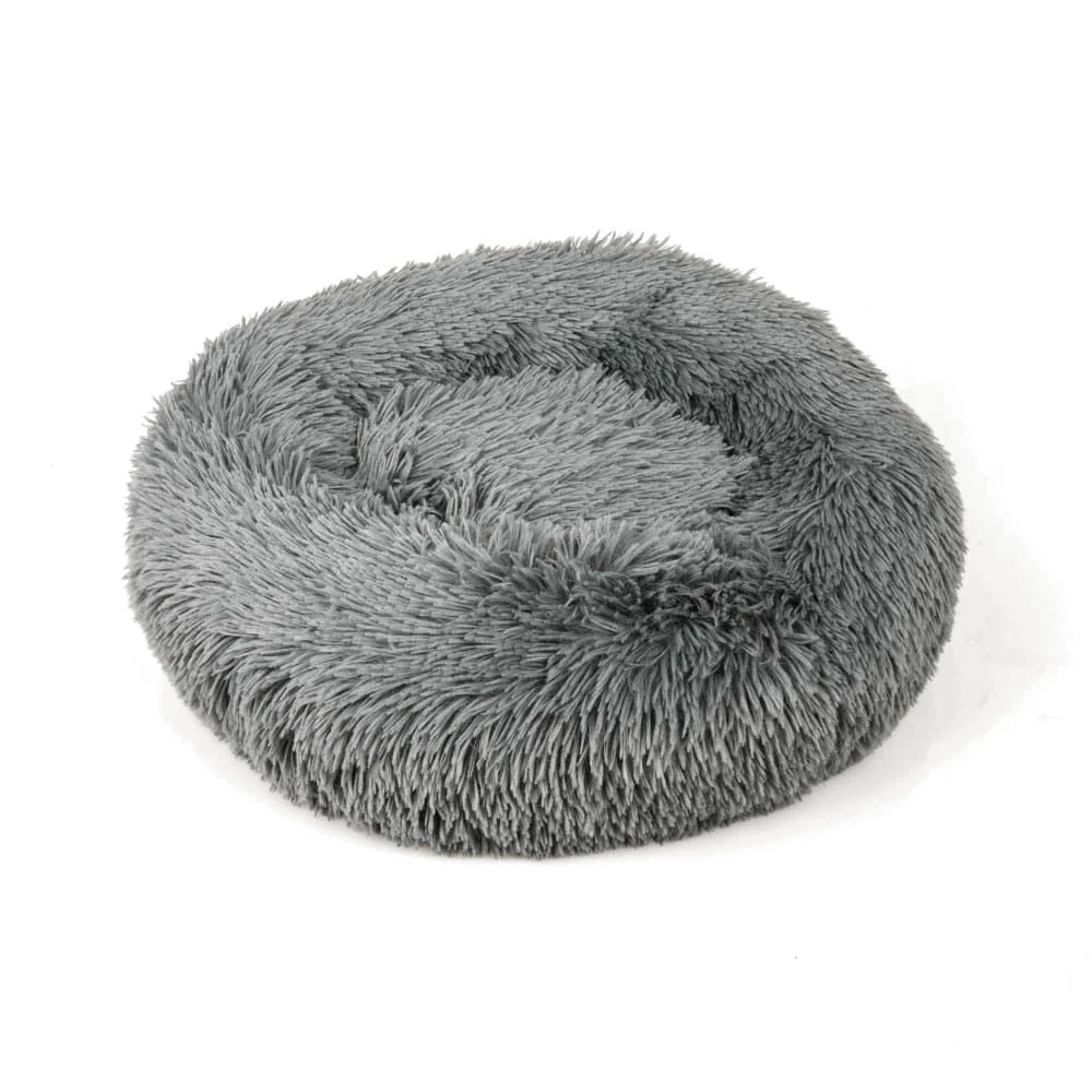 Donut Pet Bed, Gray - Healthber