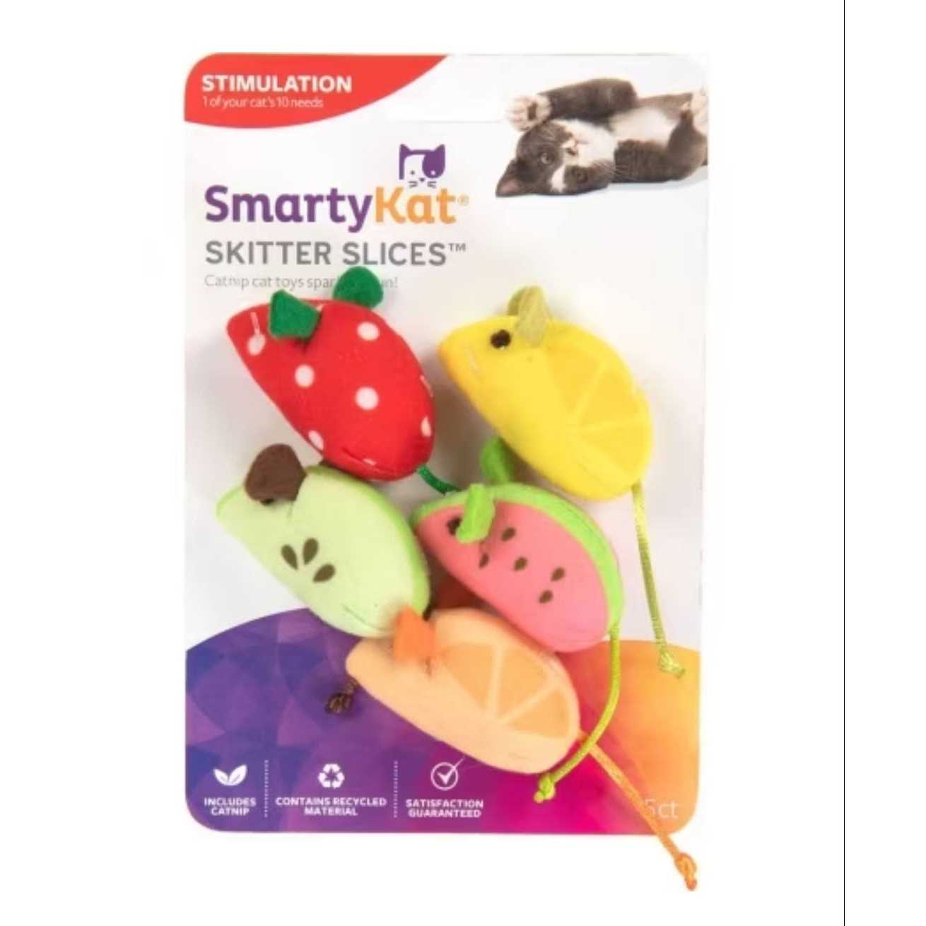 SmartyKat Skitter Slices Cat Toy - Healthber