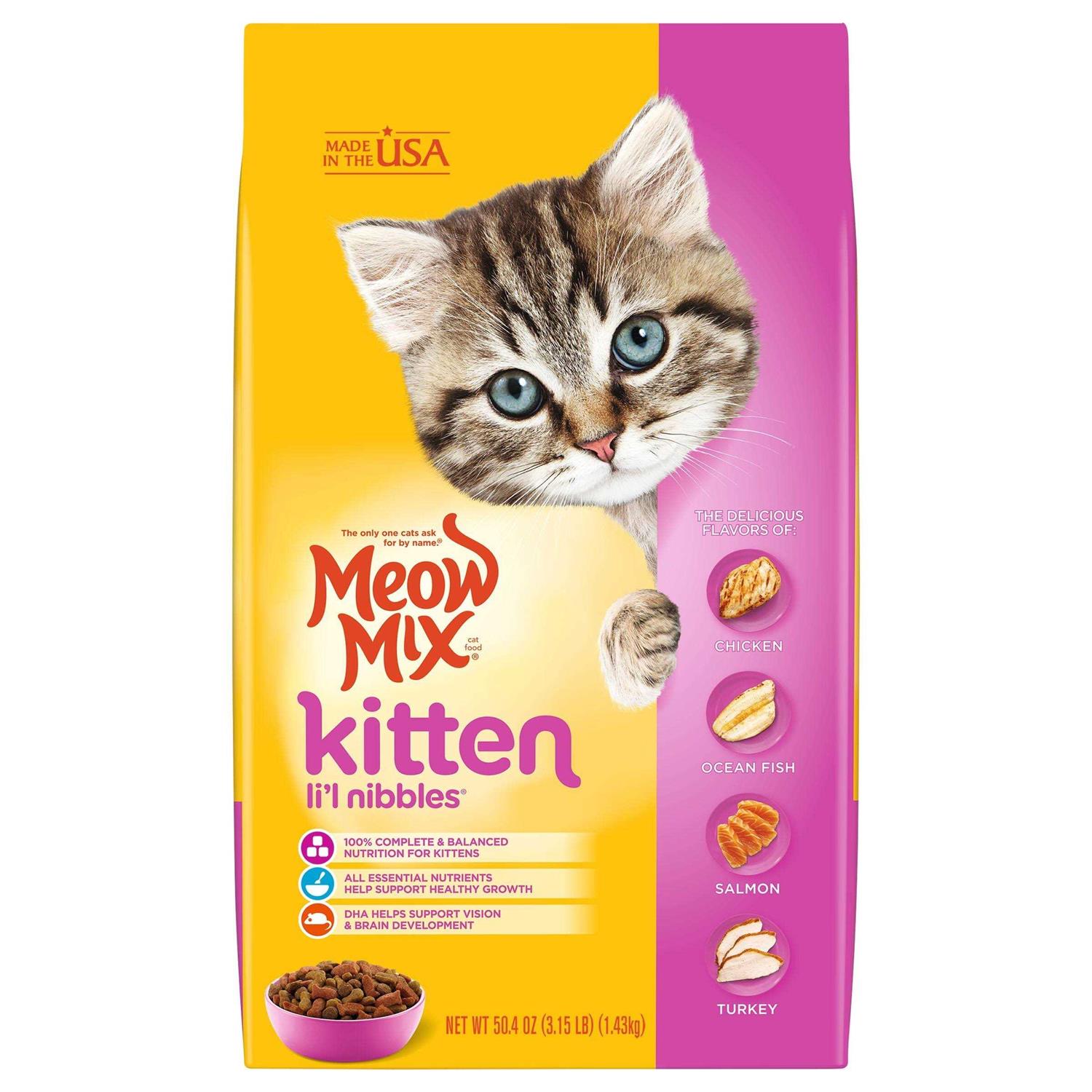 Meow Mix Kitten Li’l Nibbles Dry Cat Food - Healthber