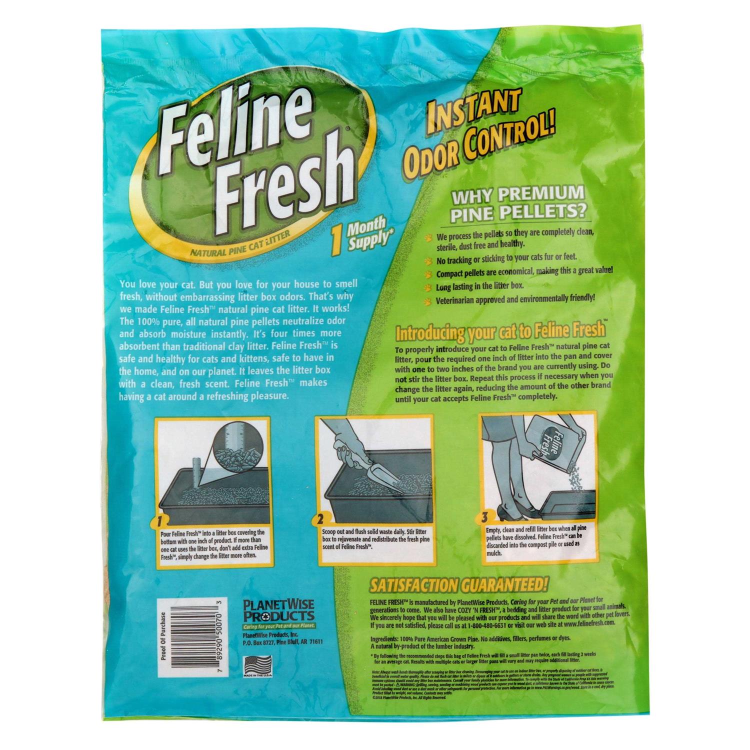 Feline Fresh Natural Pine Cat Litter - Healthber