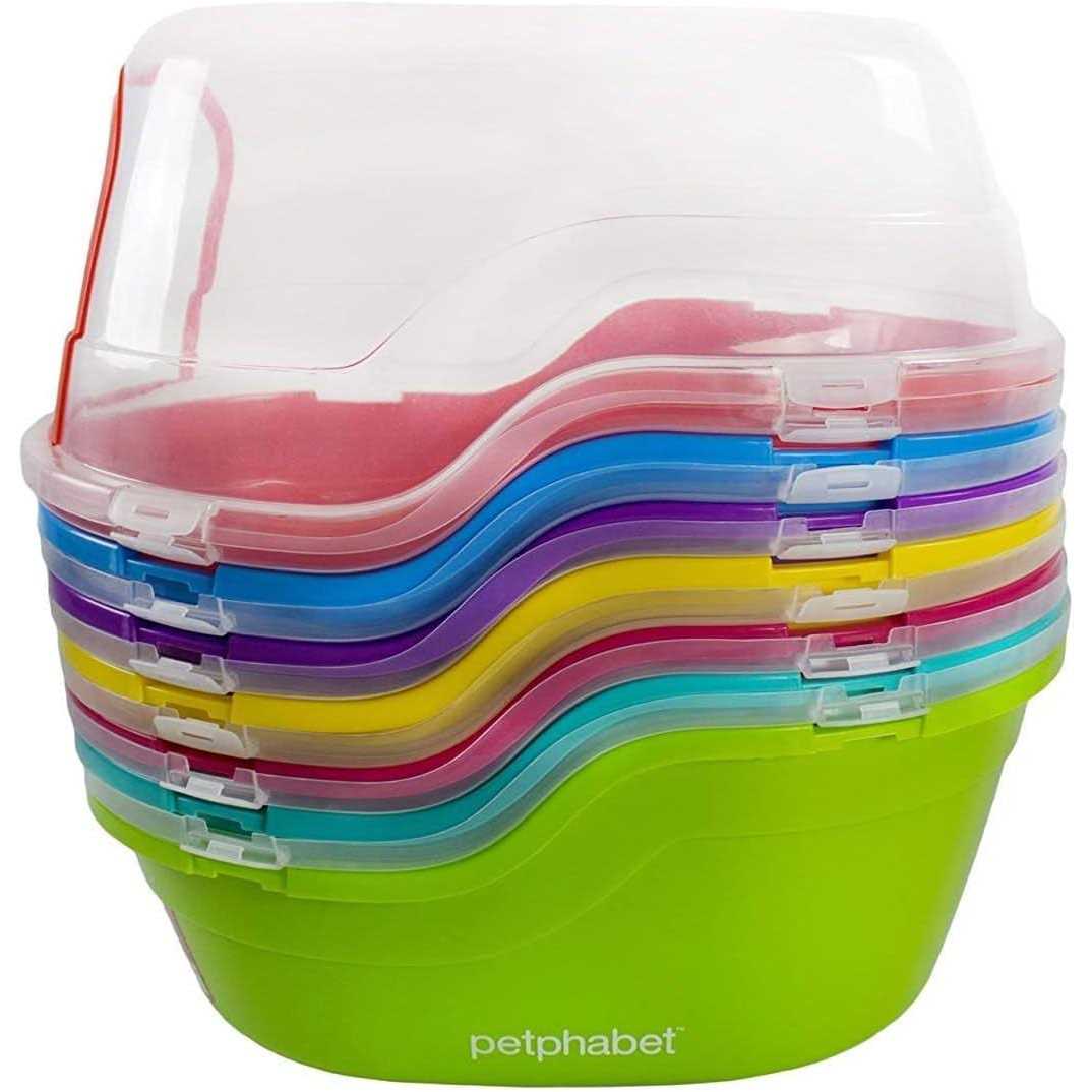 Petphabet Jumbo Hooded Cat Litter Box - Healthber