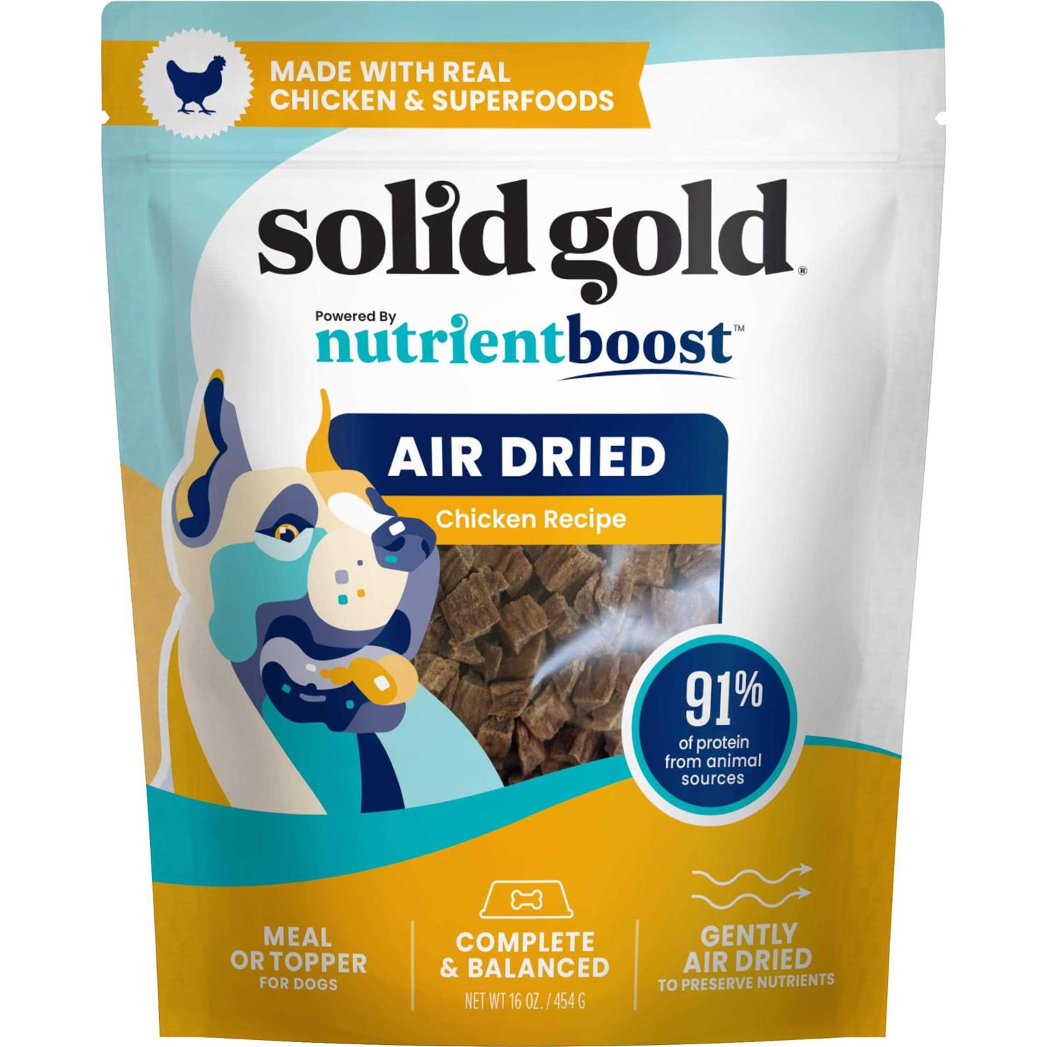 Solid Gold Air Dried Dog Food Toppers for Picky Eaters Dog Food Topper Made with Real - Healthber
