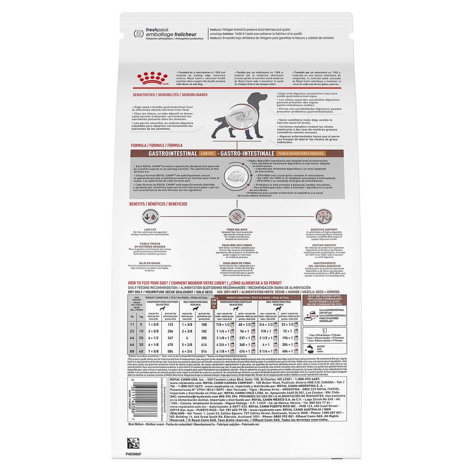 Royal Canin Veterinary Diet Gastrointestinal Low Fat Dry Dog Food - Healthber