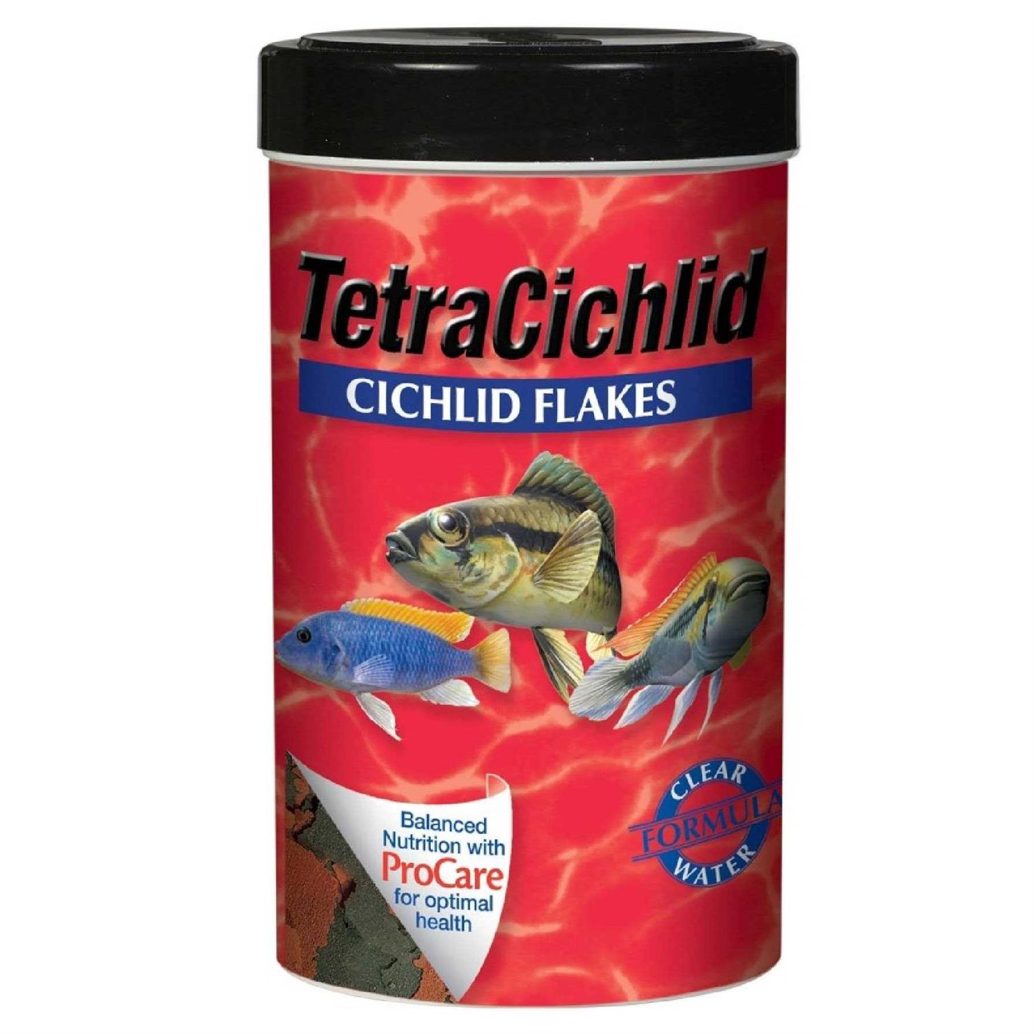 Tetra TetraCichlid Cichlid Fish Food Flakes - Healthber