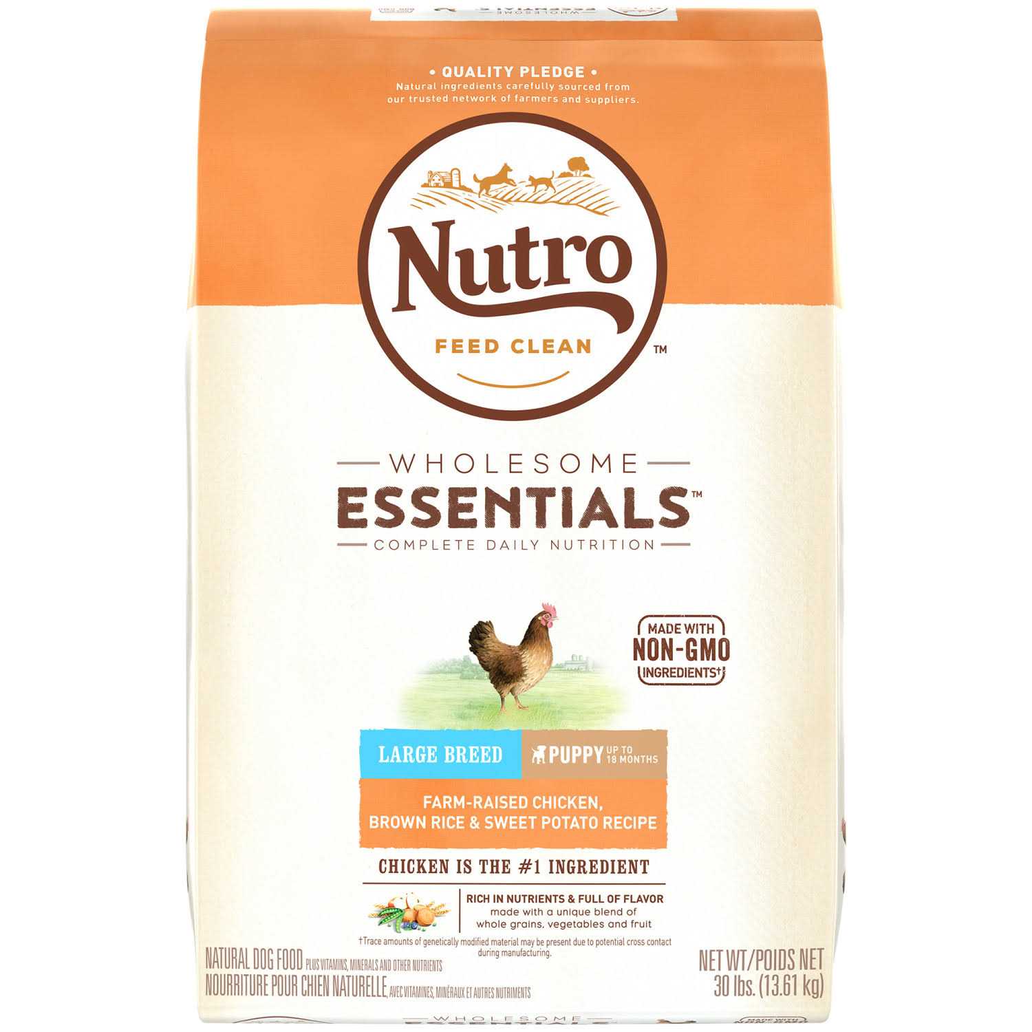 Nutro Natural Choice Chicken & Brown Rice Large Breed Puppy Dry Dog Food - Healthber
