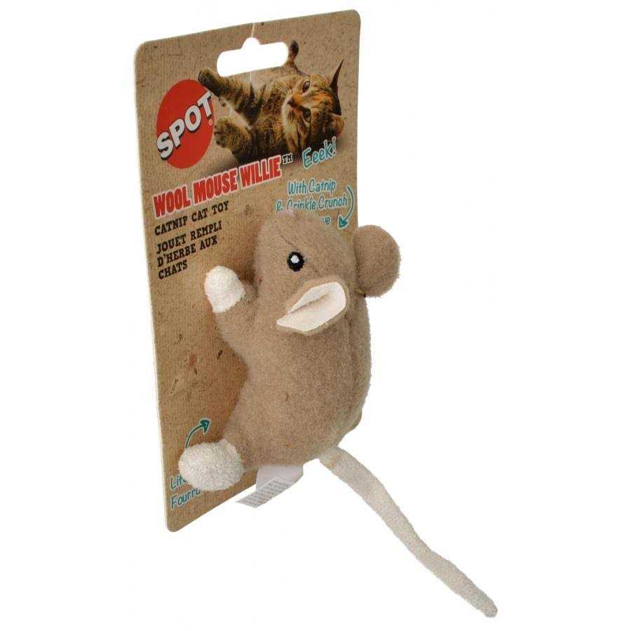 Ethical Pet Wool Mouse Willie with Catnip Cat Toy - Healthber