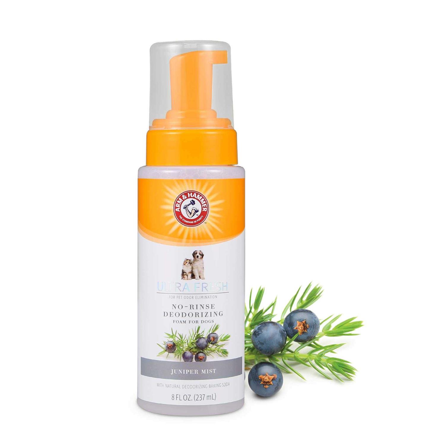 Arm & Hammer Ultra Fresh No Rinse Deodorizing Foam for Dogs Juniper Mist - Healthber
