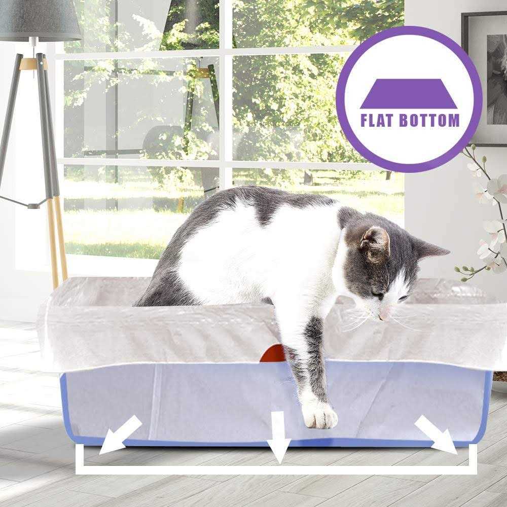 Alfapet Kitty Cat Litter box Disposable Elastic Liners For Large - Healthber