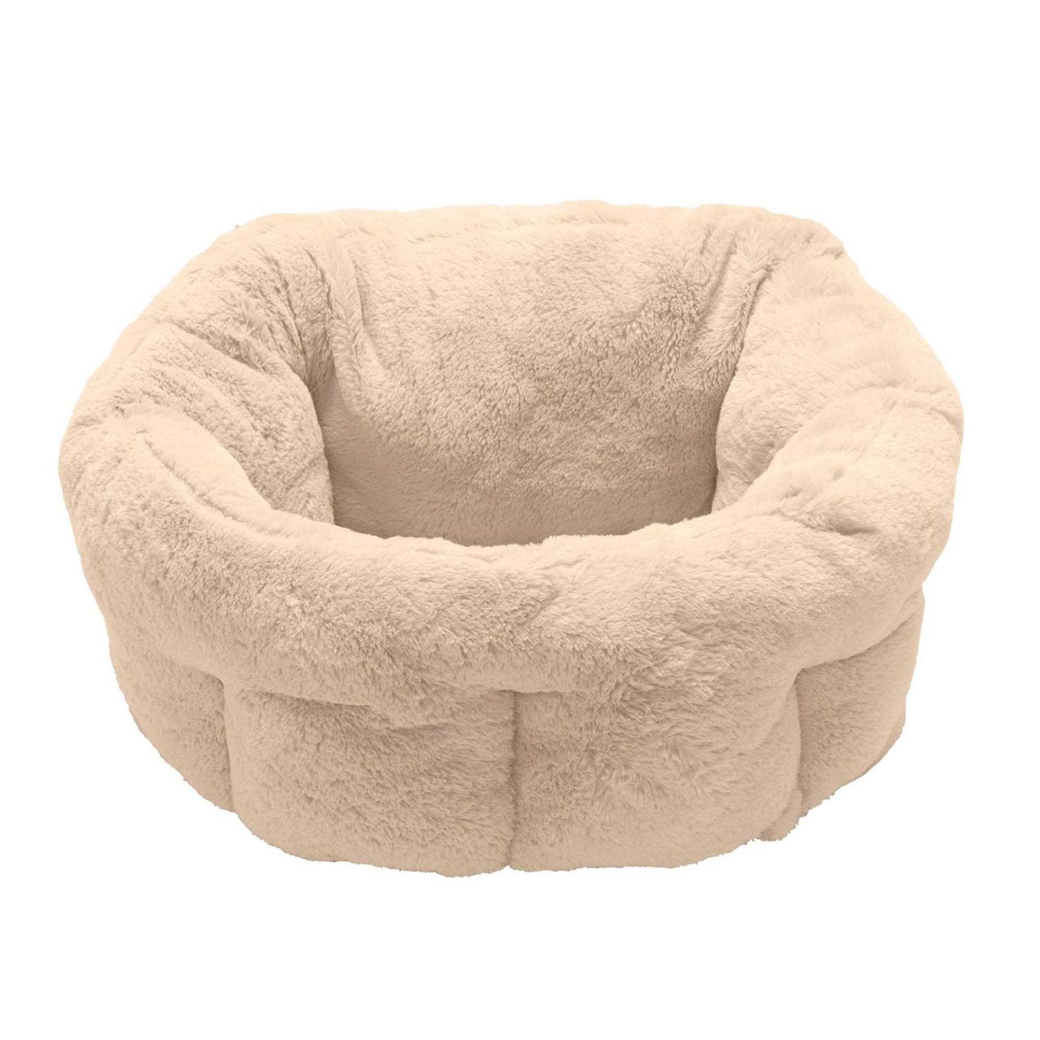 FurHaven Luxury Fur Warming Hi-Lo Cuddler Bed - Healthber